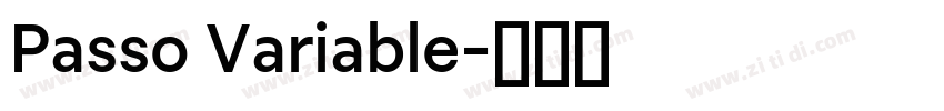 Passo Variable字体转换 Passo Variable字体转换